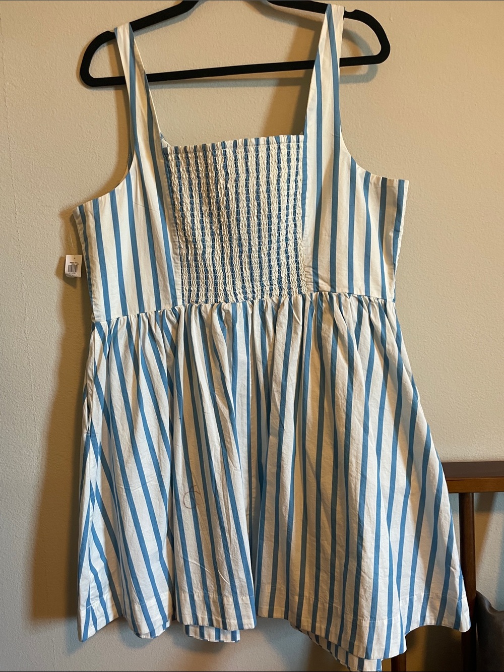 Old Navy Blue and White Striped Mini Dress - Picture 3 of 5